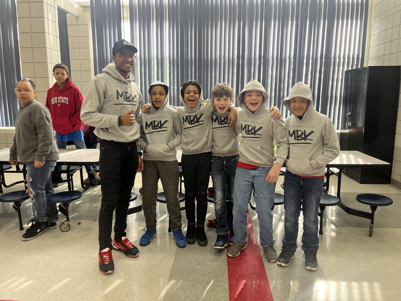 DeMarco Cannon with a youth group